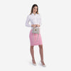 IRIS mini - geantă mică tip cross body - alb