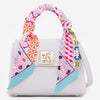 IRIS mini - geantă mică tip cross body - alb
