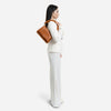 Sophia – Geantă Mică Crossbody din Piele Ecologică cu Mâner Împletit – Maro