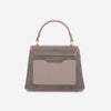 Iris Mini – Geantă Mică Crossbody din Piele Întoarsă – Taupe