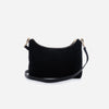 Amy - Geantă Crossbody Mică din Piele Întoarsă – Negru