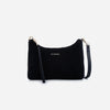 Amy - Geantă Crossbody Mică din Piele Întoarsă – Negru