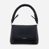 Sophia – Geantă Mică Crossbody din Piele Ecologică  cu Mâner Împletit – Negru