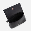 Sophia – Geantă Mică Crossbody din Piele Ecologică  cu Mâner Împletit – Negru