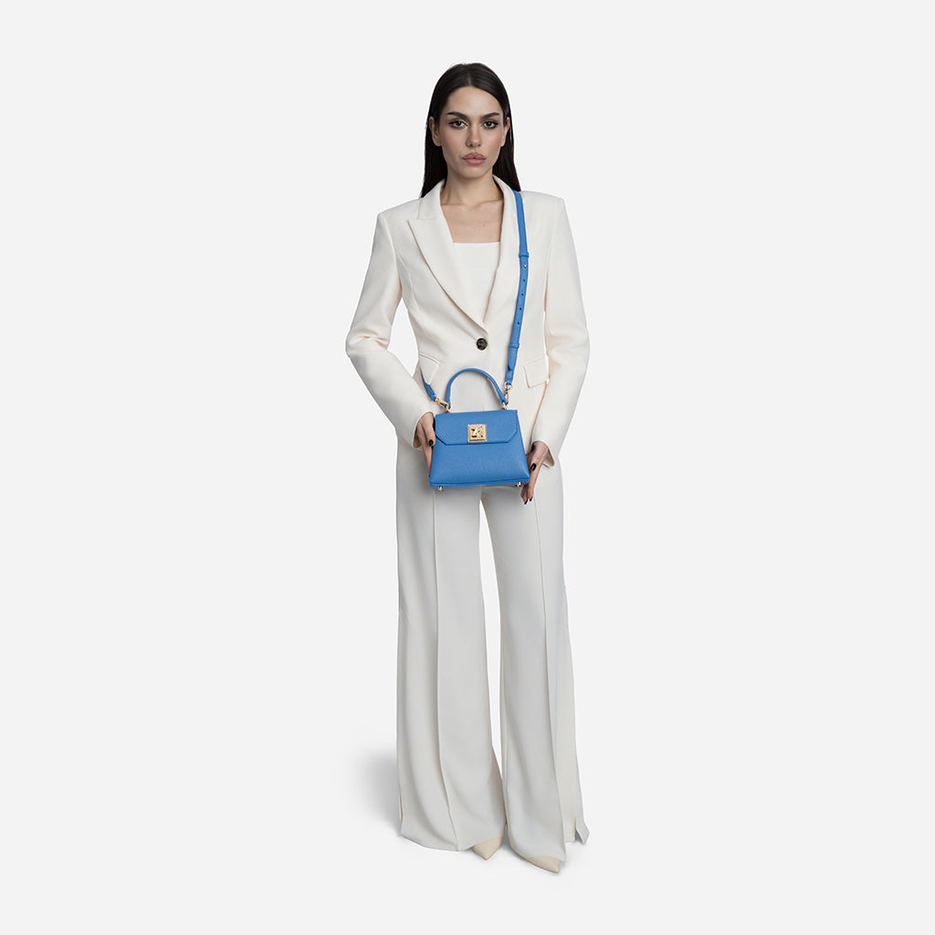 mari_aozora IRIS mini - geantă mică tip cross body - albastră – Zarena