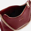 Amy - geantă mică crossbody - burgundy