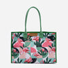 Moana - Geantă Shopper Textilă cu Imprimeu flamingo