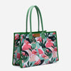 Moana - Geantă Shopper Textilă cu Imprimeu flamingo