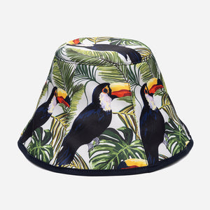 Pălărie Bucket Din Material Textil Cu Imprimeu Tucan