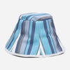 Pălărie Bucket Din Material Textil Cu Imprimeu Dungi Albastre