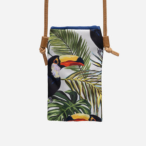 Geantă Pentru Telefon Din Material Textil Cu Imprimeu Tucan