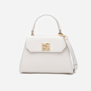 Iris Mini 2.0 – Geantă Crossbody mică – alb perlat