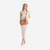 June - Clutch cu bretea crossbody - maro
