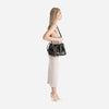 June - Clutch cu bretea crossbody - negru