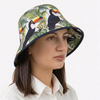 Pălărie Bucket Din Material Textil Cu Imprimeu Tucan