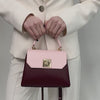 IRIS mini – geantă mică crossbody în roz și mov