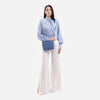 Paula - Geantă mică tip crossbody cu fermoar - Albastru