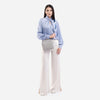 Paula - Geantă mică tip crossbody cu fermoar - Gri
