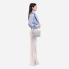 Paula - Geantă mică tip crossbody cu fermoar - Gri
