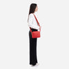 Paula - Geantă mică tip crossbody cu fermoar - Roșu