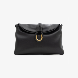 Adi - Geantă crossbody cu detaliu metalic - negru