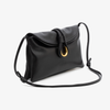 Adi - Geantă crossbody cu detaliu metalic - negru