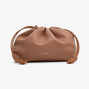 June - Clutch cu bretea crossbody - maro