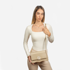 DAYANA geantă tip cross-body culoare auriu cu accesorii aurii