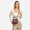 IRIS mini - geantă mică tip cross body - vișiniu