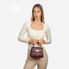 IRIS mini - geantă mică tip cross body - vișiniu