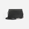 DAYANA geantă tip cross-body culoare neagră cu accesorii argintii