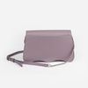DAYANA geantă tip cross-body culoare violet cu accesorii argintii