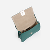 DAYANA geantă tip cross-body culoare verde cu accesorii aurii