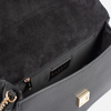 DAYANA geantă tip cross-body culoare neagră cu accesorii aurii