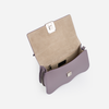 DAYANA geantă tip cross-body culoare violet cu accesorii argintii