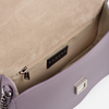 DAYANA geantă tip cross-body culoare violet cu accesorii argintii