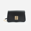 DAYANA geantă tip cross-body culoare neagră cu accesorii aurii