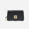 DAYANA geantă tip cross-body culoare neagră cu accesorii aurii cu pietre