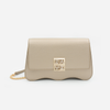 DAYANA geantă tip cross-body culoare auriu cu accesorii aurii cu pietre