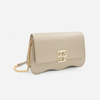 DAYANA geantă tip cross-body culoare auriu cu accesorii aurii cu pietre