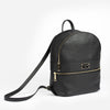POPPY - negru rucsac de piele