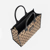 EVELYN - geantă tip shopper cu imprimeu negru