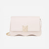 DAYANA geantă tip cross-body culoare pudră cu accesorii aurii