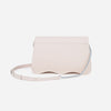 DAYANA geantă tip cross-body culoare pudră cu accesorii argintii