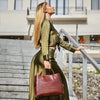NICOLE - geantă tip tote - culoare maro