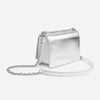 Stefany - geantă tip cross-body argintiu