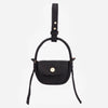 Accesoriu din piele - husă pentru căști - negru
