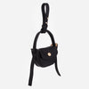 Accesoriu din piele - husă pentru căști - negru