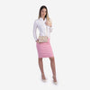Stefany - geantă tip cross-body pudră